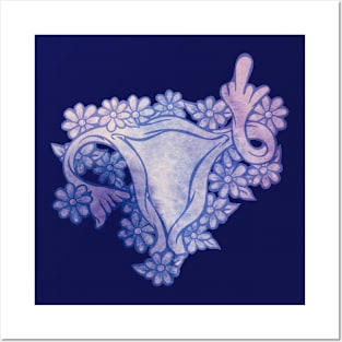 Angry Uterus And Its Middle Finger Posters and Art